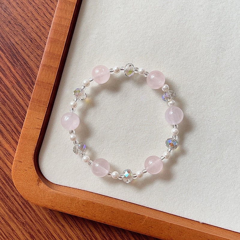 Women's Simple Strawberry Crystal For Temperament Wild String Bracelet