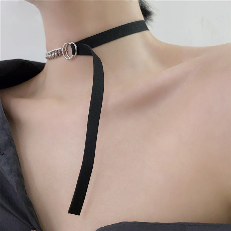 Long Necklet Neckband Clavicle Chain Neck Collar