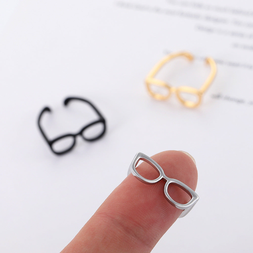 Finger Glasses Design Personality Creative Opening Rings