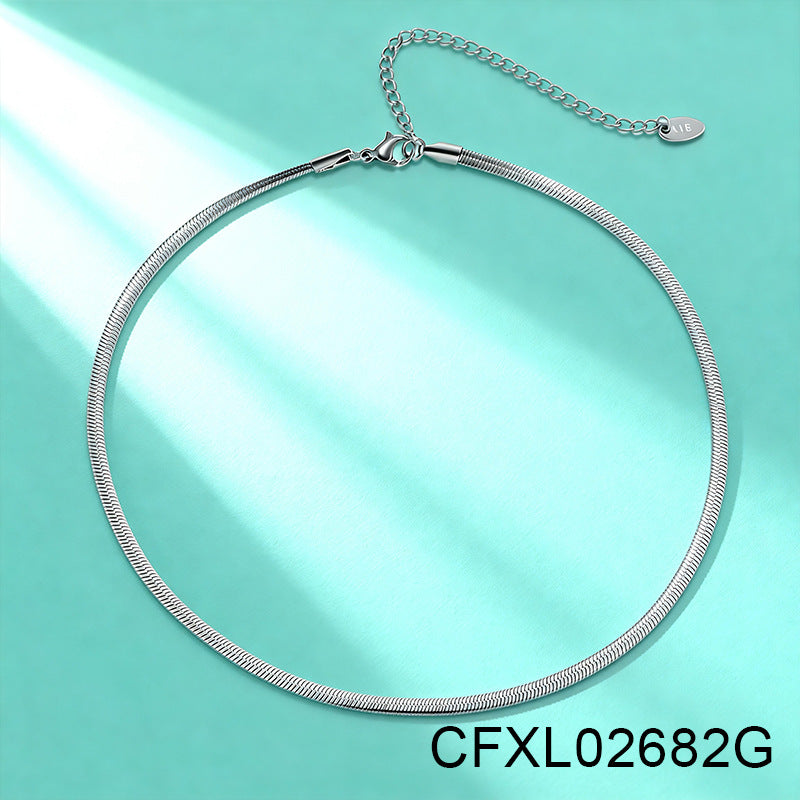 Women's Light Luxury High-grade Titanium Steel Simple Geometric Necklace