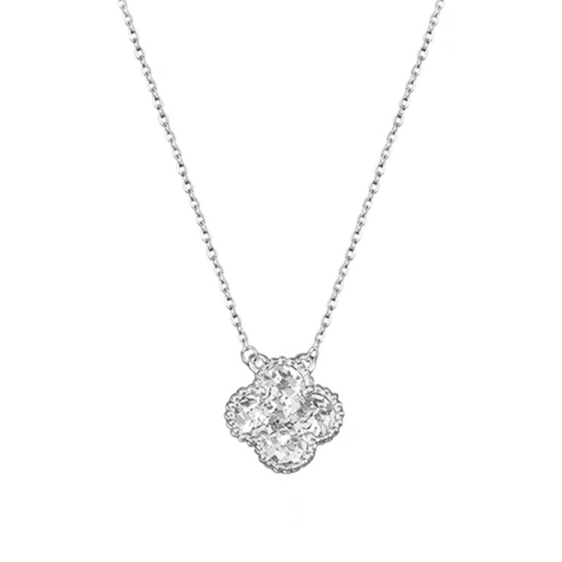 Four-leaf Clover Crushed Female Clavicle Chain Special Interest Light Necklaces