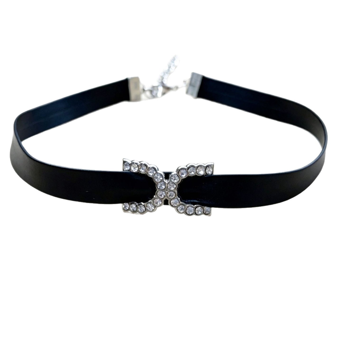 Full Diamond Double Love Neckband Female Collar