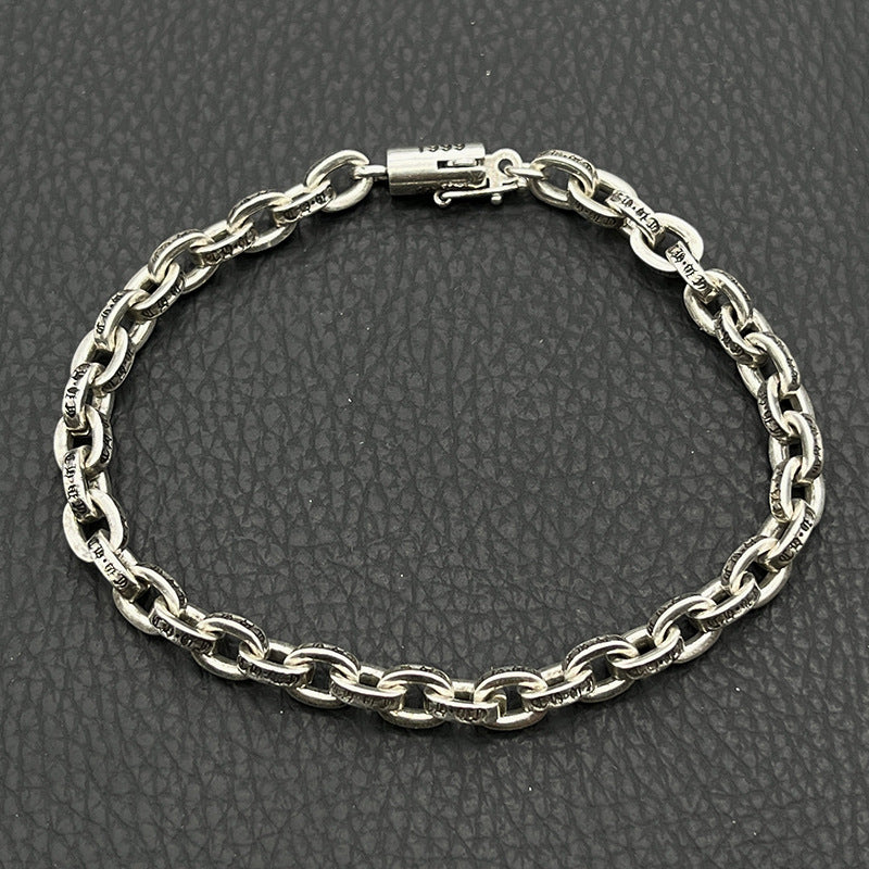 Women's & Men's Fashion Crook Vintage Sword Letter Dice Scout Bracelet