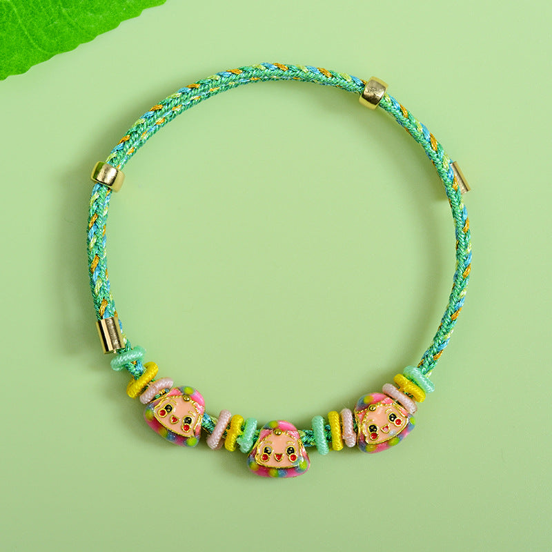 Children's Dragon Boat Festival Colorful Rope Hand-woven Magic Color Treasure Carrying Bracelet