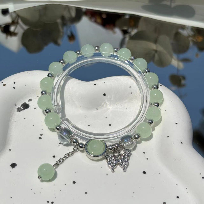 Imitation Opal Butterfly Female Design Gray Moonlight Gifts Stall Bracelets