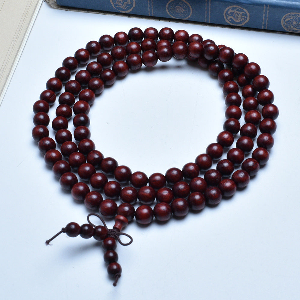 Women's & Men's Authentic Pterocarpus Wood Buddha Beads Batch Bracelet