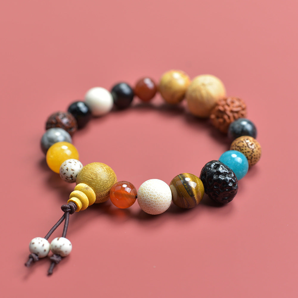 Seed Bodhi Female Eighteen Prayer Beads Charm Bracelet