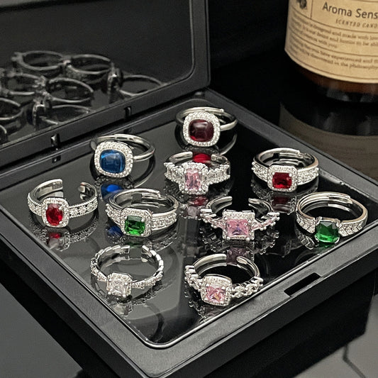 Color Fashion Elegant Open Female Cold Rings