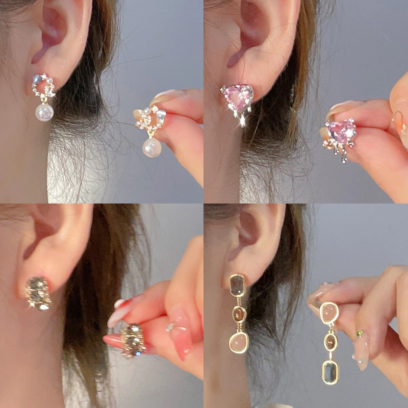 Women's Fashion Temperament Wild Without Piercing Mosquito Coil Earrings