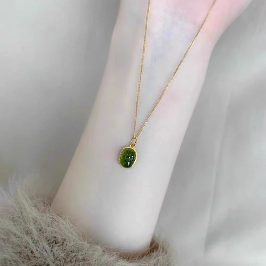 Jade Affordable Luxury Fashion Trendy Clavicle Necklaces