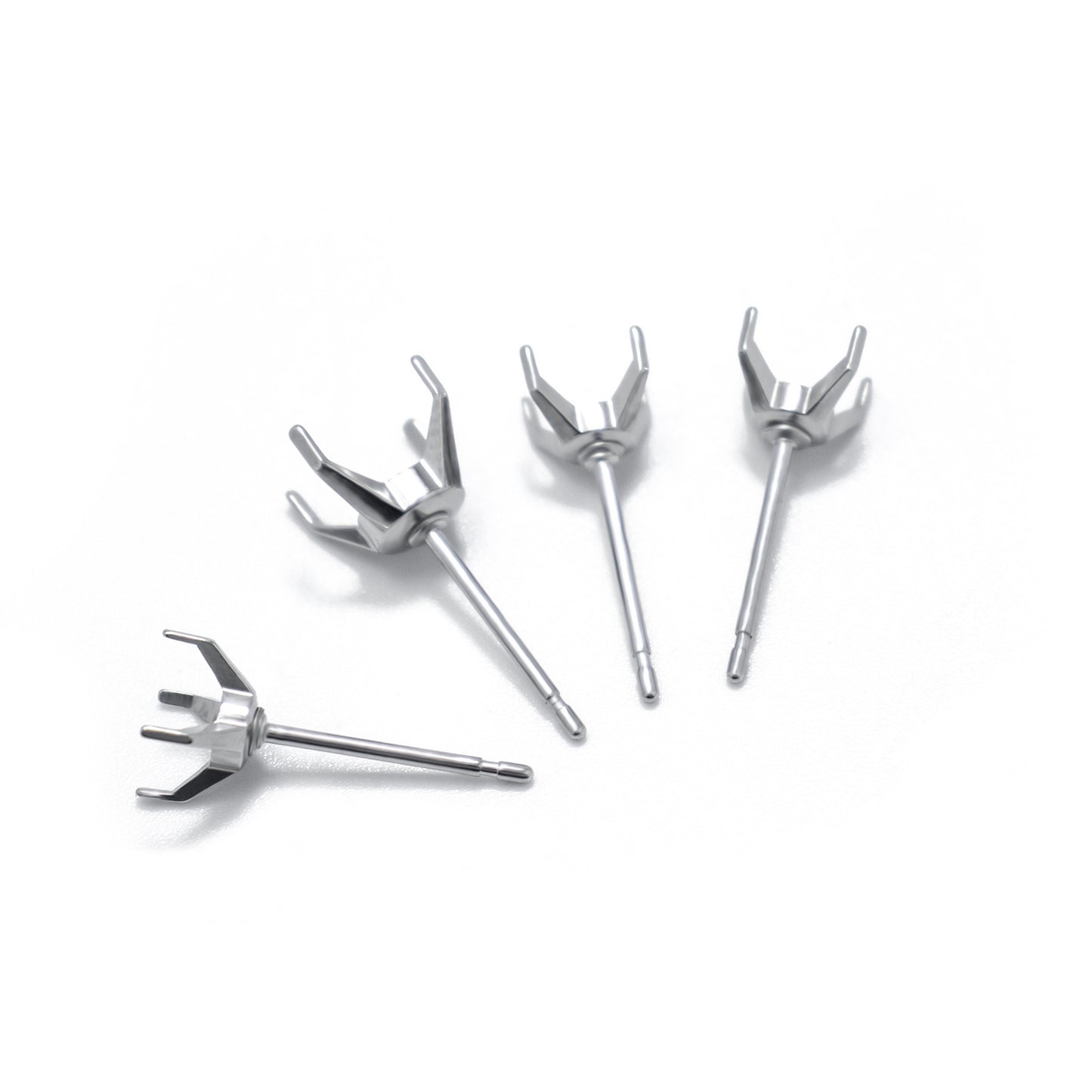 Ear Eardrop Frame Straight Needle Claw Inlaid Jewelry Accessories
