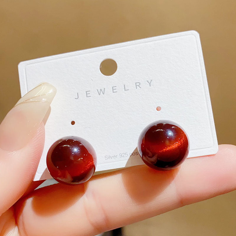 Korean Style Graceful Geometric Resin Fashionable Design Rings