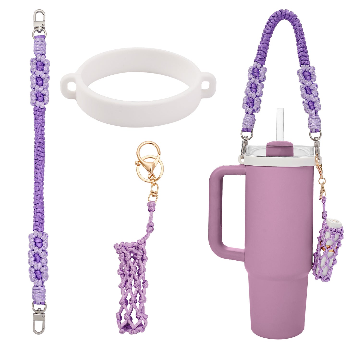 Women's Water Cup Lanyard Rope Handle Hand-woven Hanging Ornaments