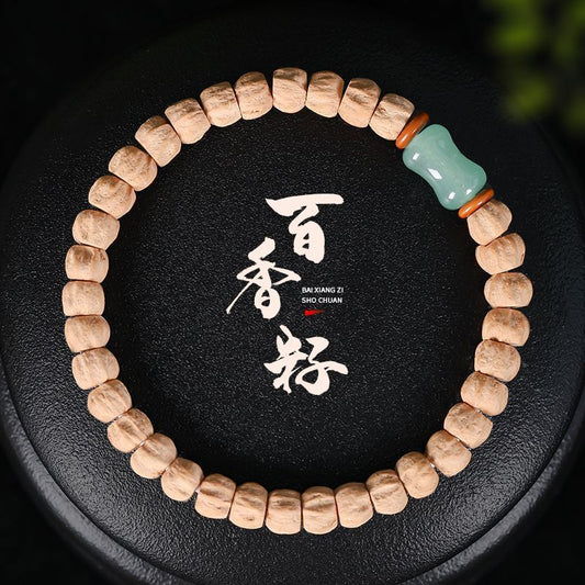 Men's Cut Ghost Face Single Circle Original Crafts Cacumen Bodhi Buddha Bracelet