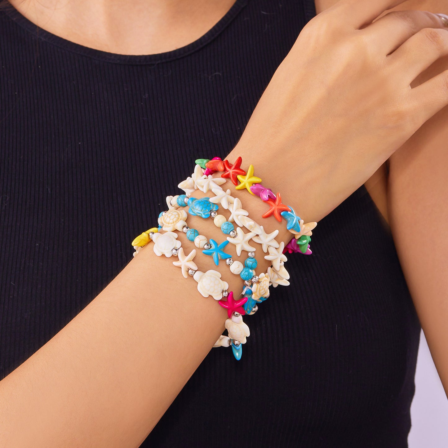 Style Hand-woven Knotted Series Natural Shell Bracelet
