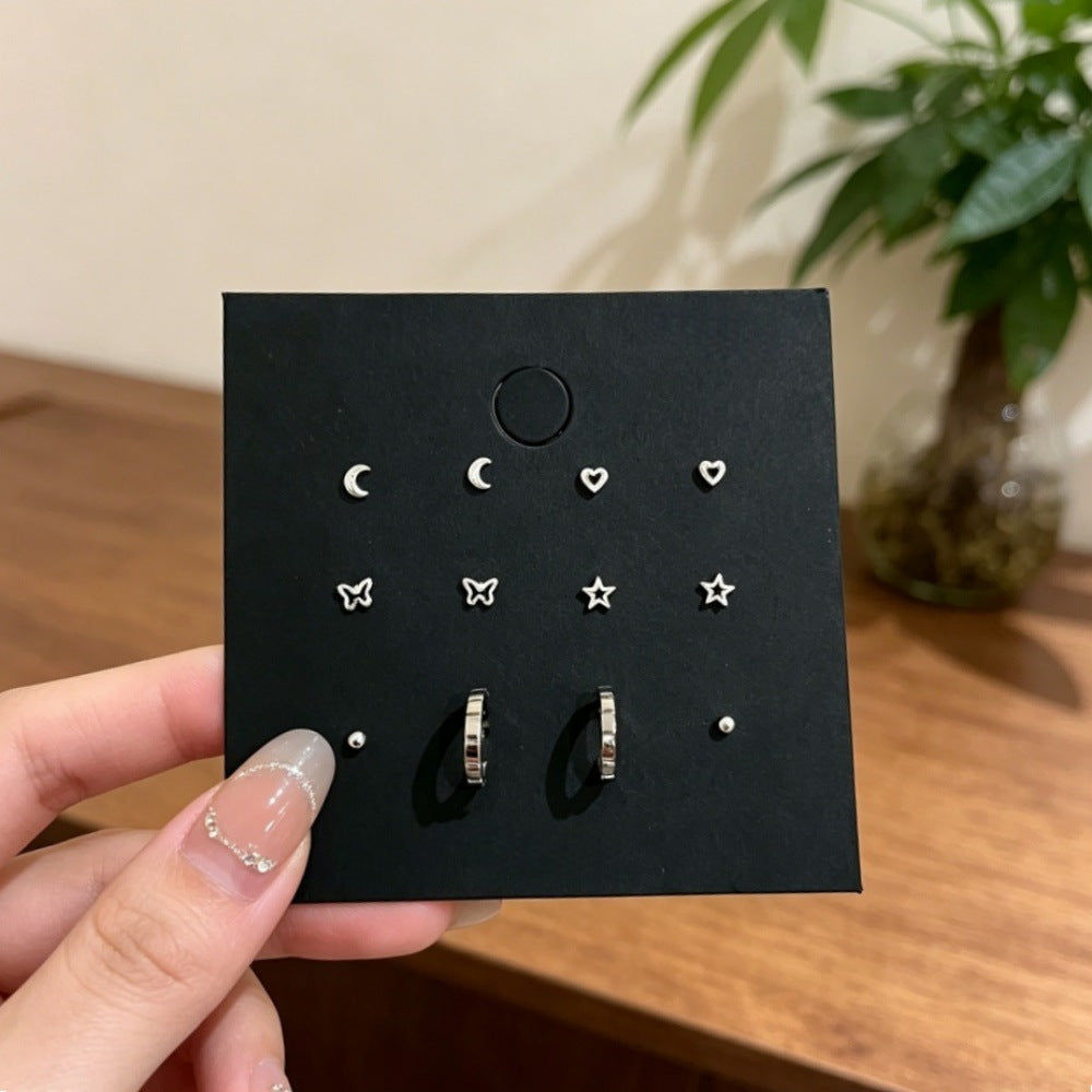 Style Circle Niche Design Ear Bone Stud Earrings