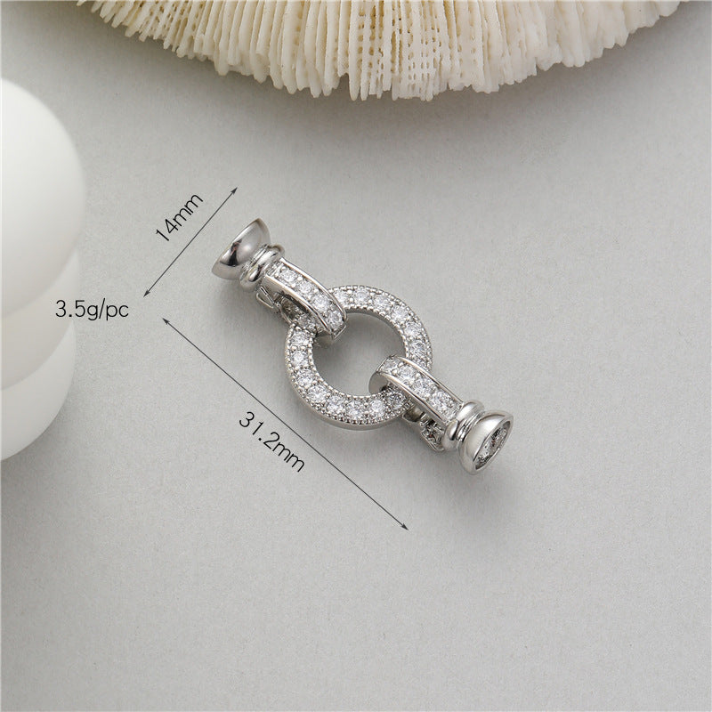 Glamorous Elegant Pearl Buckle Connection Closing Jewelry Accessories