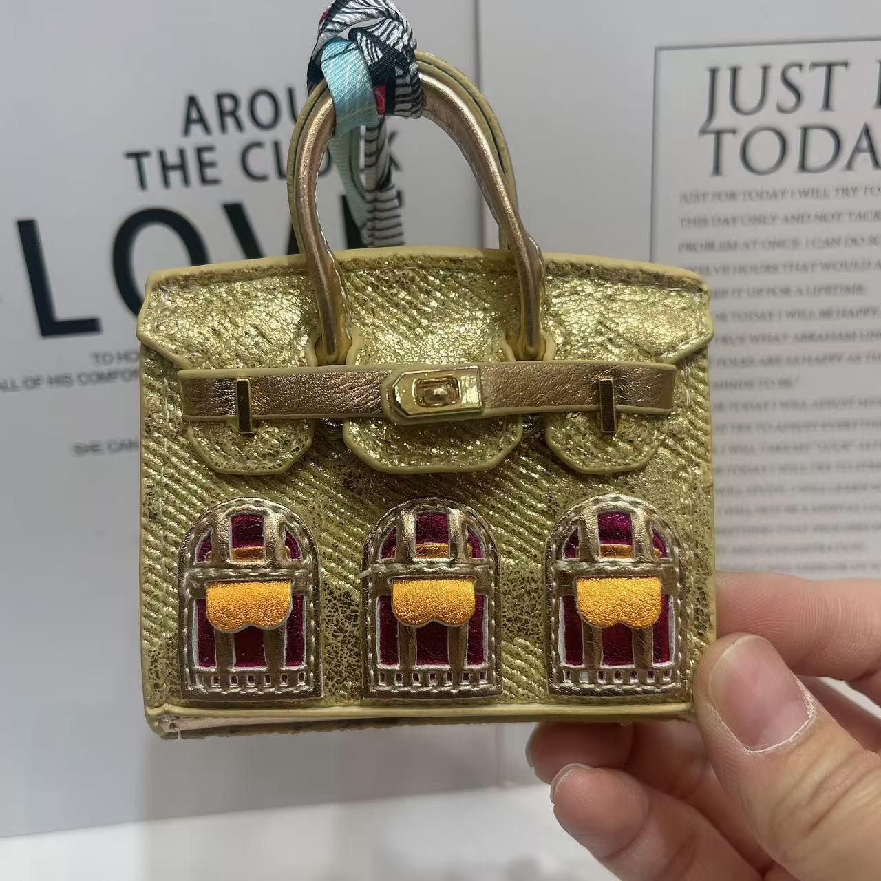 Mini Bag Window Small House Charm Hanging Ornaments