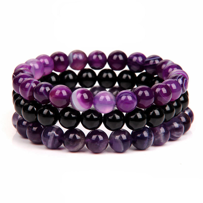 Women's & Men's Tigereye Turquoise Hematite Amethyst Suit Jewelry Bracelets