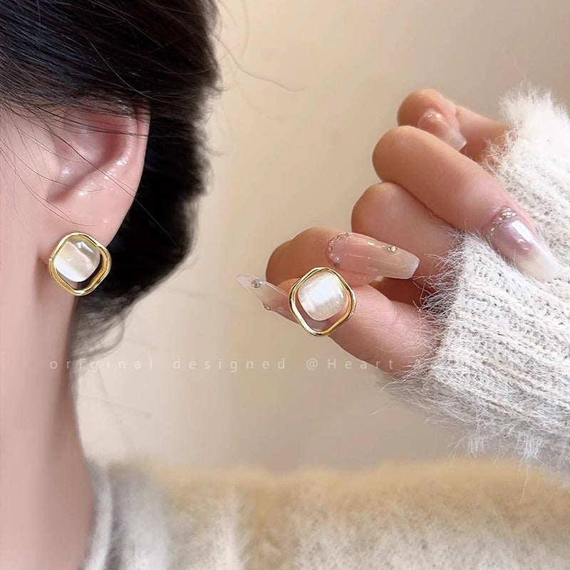 Women's Stone Ear Light Luxury Minority Exquisite Design Stud Earrings