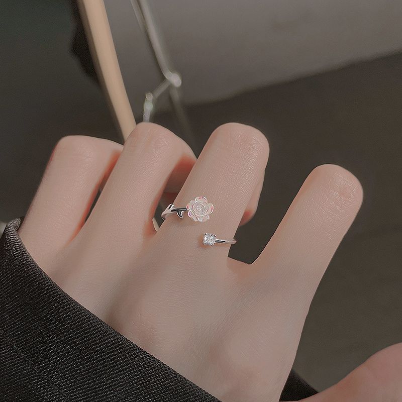 Female Opening Adjustable Version Design Light Luxury Ring