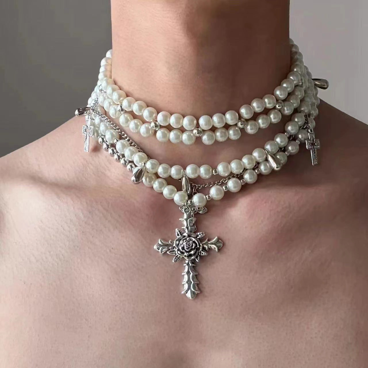 Men's Punk Street High-grade Clavicle Chain Asian Culture Necklaces