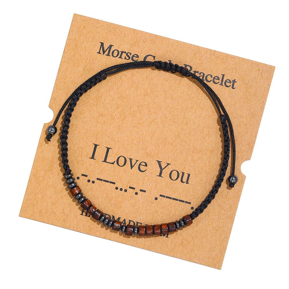 Constellation Couple Creative Black Iron Stone Bracelets