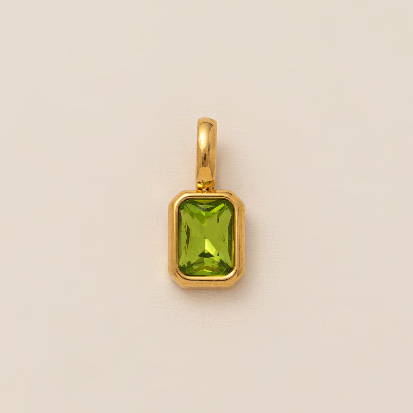 Birthstone Parts Female Twee Square Zircon Necklaces