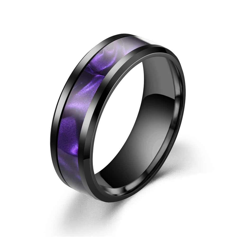 Men's Ornament Stainless Steel Couple Set Titanium Rings