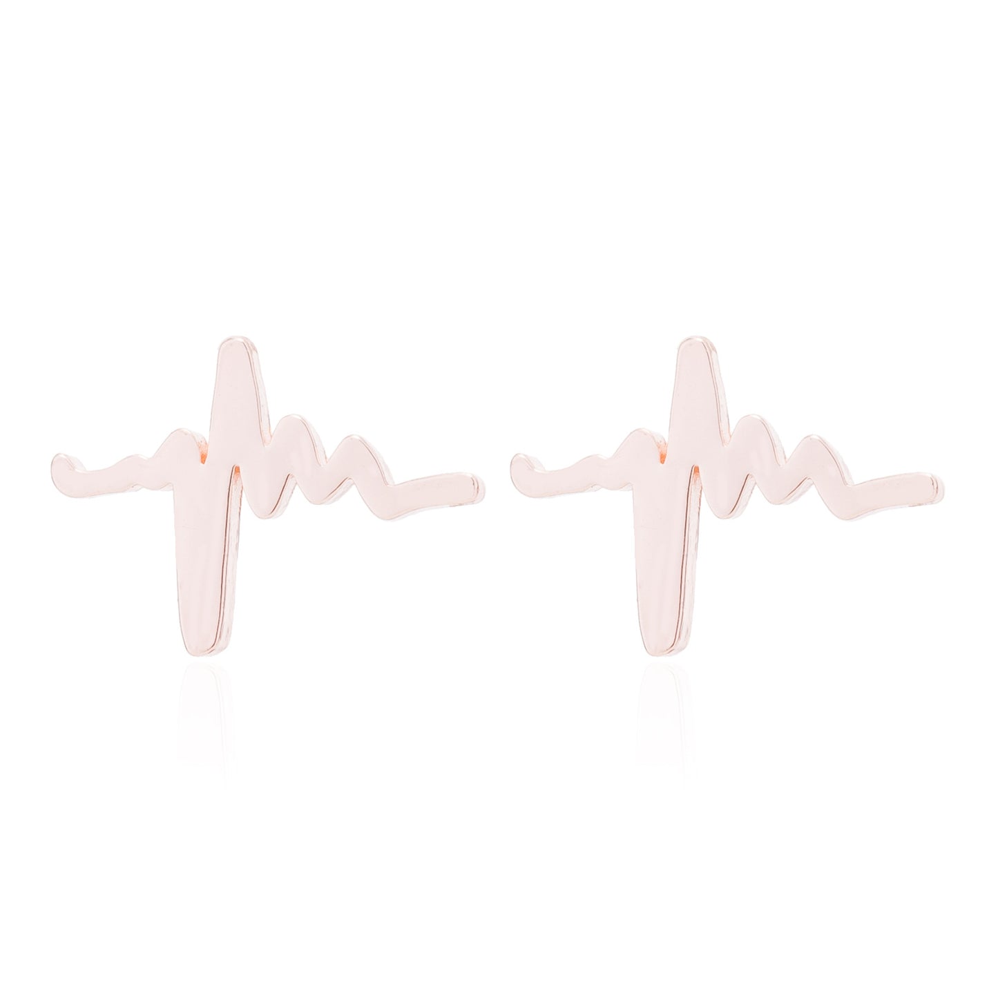 Women's Stainless Steel Geometric Gesture Love Heart Stud Earrings