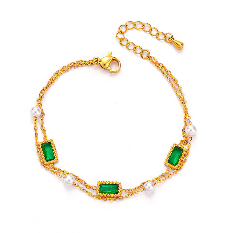 Women's Steel Fashion Retro Titanium High-grade Simple Graceful Bracelet