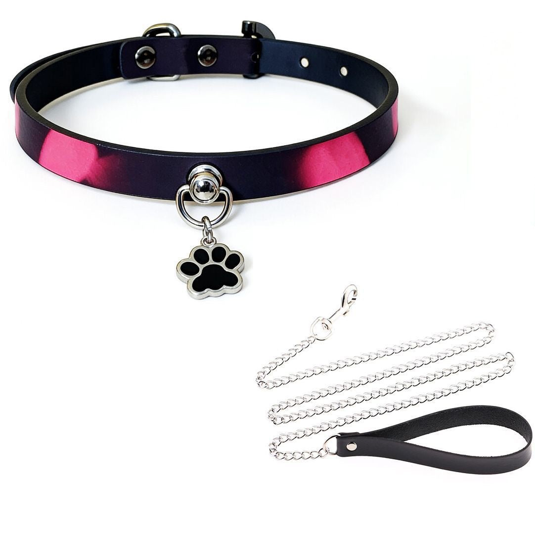 Modeling Soft Leather Trendy Cool High-grade Sense Clavicle Collar