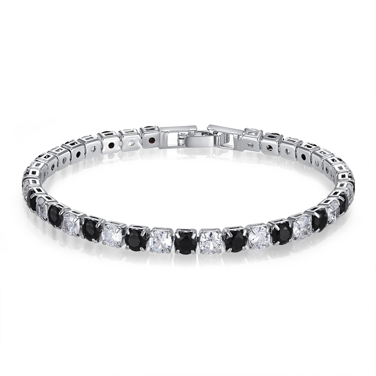 Zircon Mixed Color Full Diamond White Bracelets