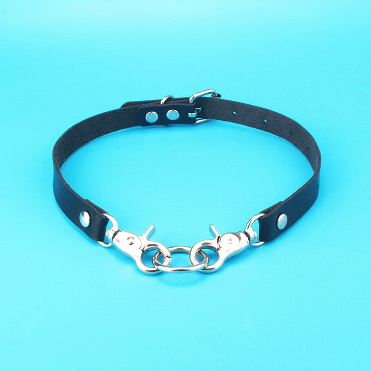 Personalized Simple Leather Buckle Fashion Punk Collar