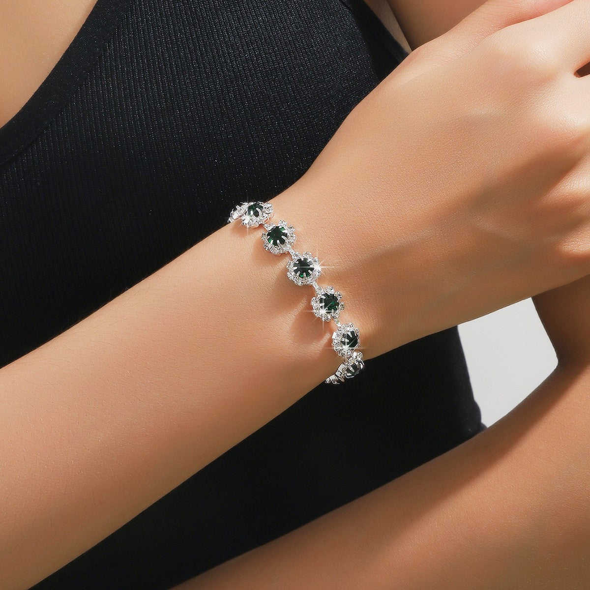 Fashion Water Drop Diamond Full Bride Necklaces