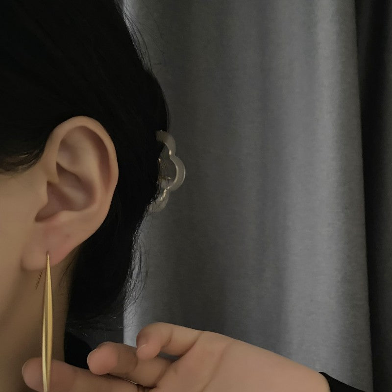 Women's Color Retaining Long Ear Hook Fashionable Rings