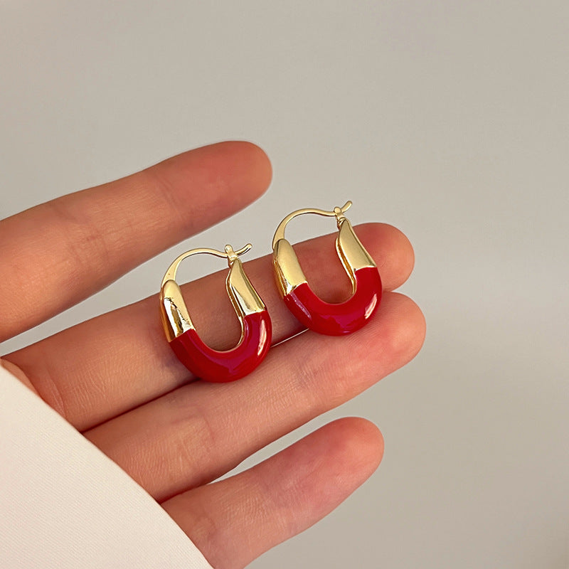 Niche Design Ear Clip Unique Graceful Earrings