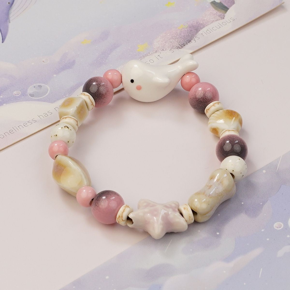 Ceramic Design High-grade Female Sweet Travel Simple Fresh Bracelet
