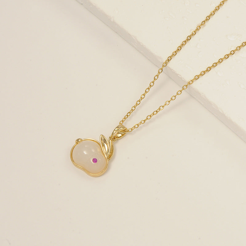Korean Fairy Temperamental Simple Love Pearl Clavicle Necklace