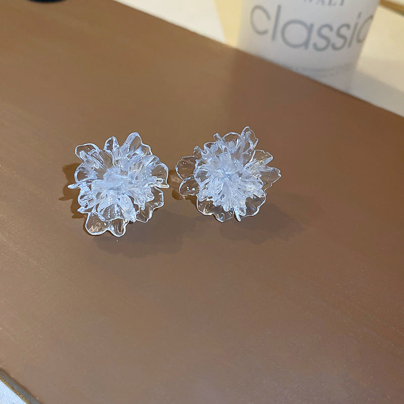 Pearl Flower Tassel Niche Temperament Atmosphere Affordable Earrings