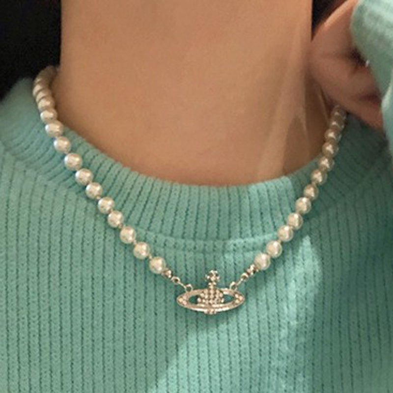 Women's Stitching Heart Clavicle Chain Light Luxury Necklaces