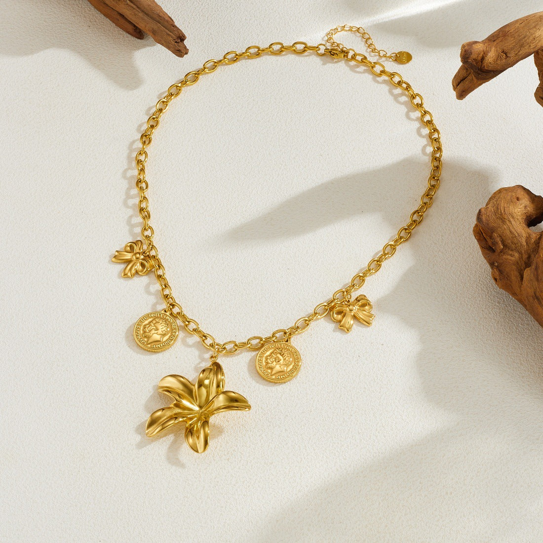 Women's Retro High-grade Personalized Dripping Gold-plated Necklace
