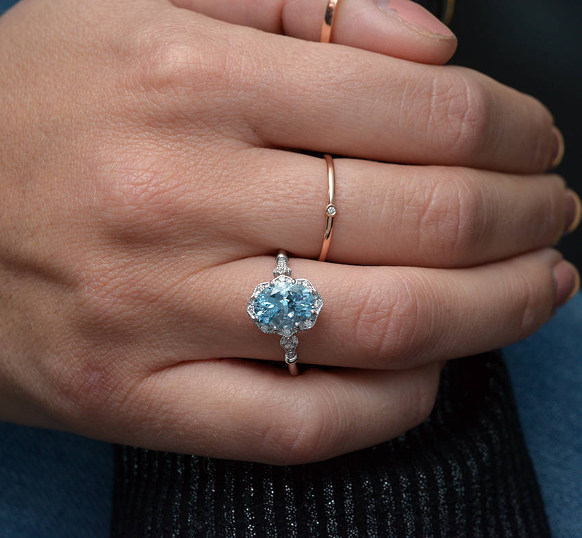 Hand Jewelry Gold Diamond Topaz Sier Rings