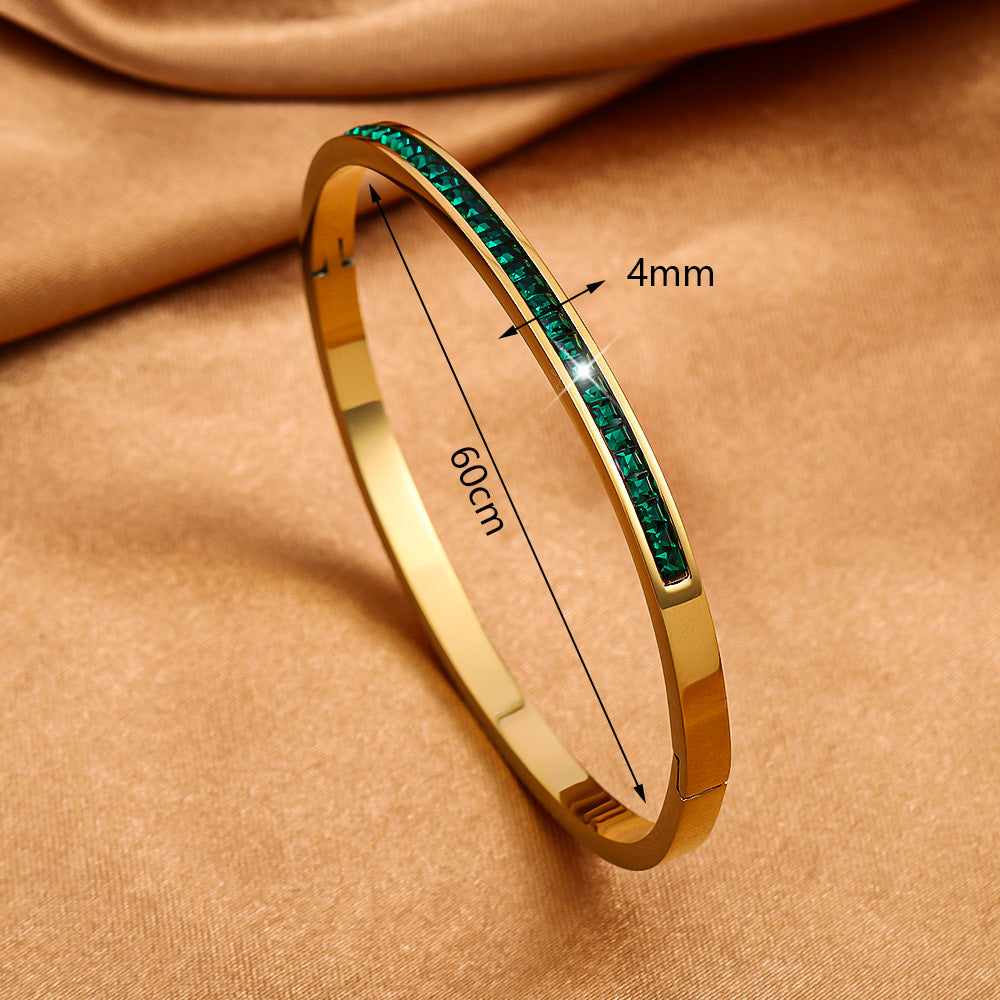 Titanium Steel Stainless Real Gold Furnace Bracelets