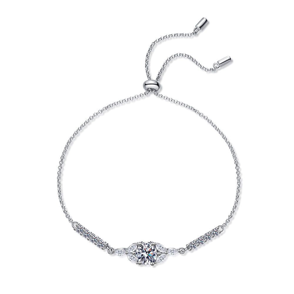 Women's Sterling Sier For Classic Style Blooming Star Bracelets