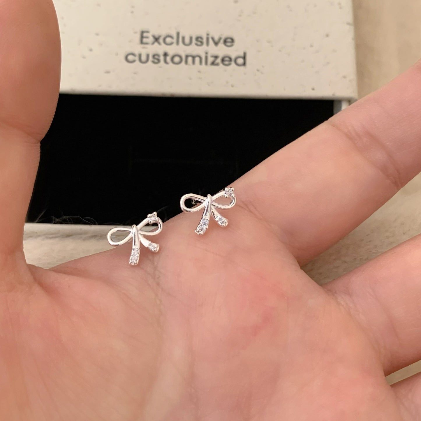 Bowknot Personalized Ballet Style Simple Female Exquisite Refined Grace Light Rings
