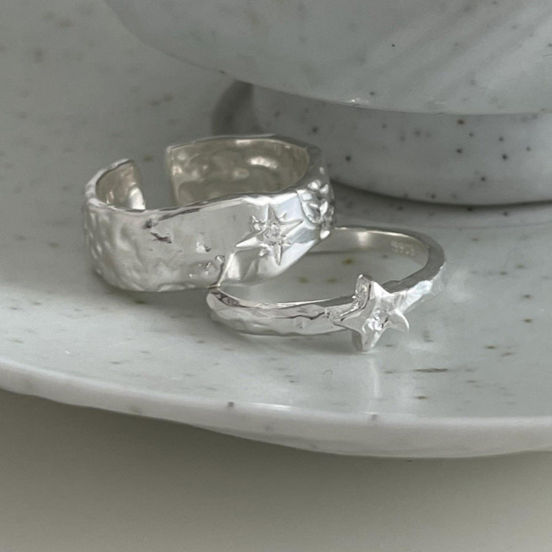 Women's Style Niche Cold Fashion Texture Simple Rings
