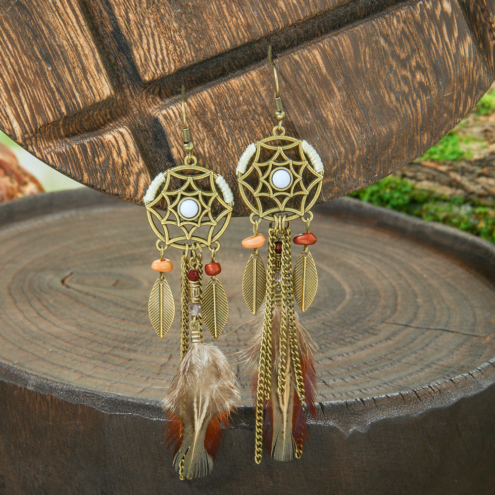 Attractive Antique Bohemian Ethnic Style Handmade Earrings