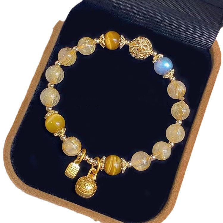 Beast Female Design Fortune Imitation Yellow Hair Bracelets