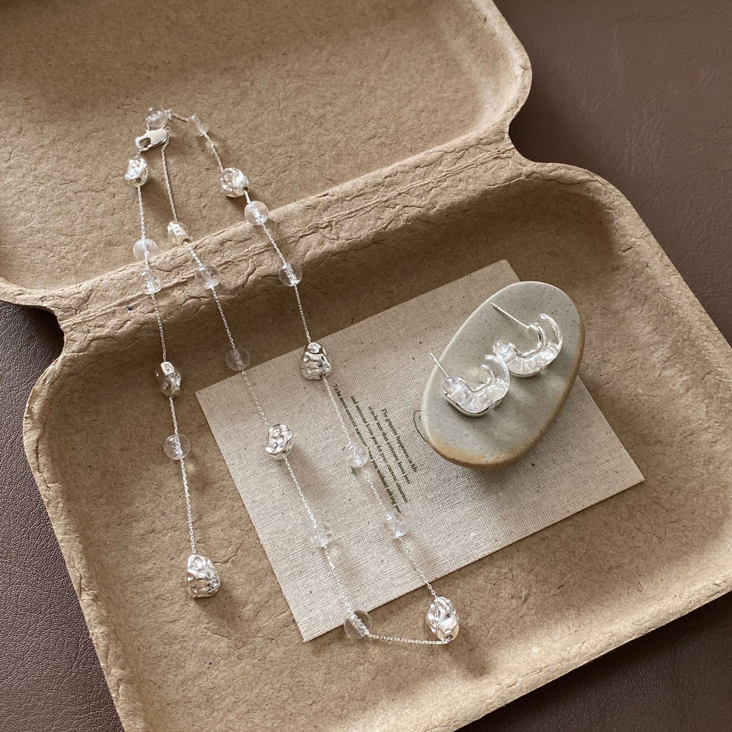 Crystal Streamer Beaded High Sense More Than Fashionable Wearing Methods Necklace
